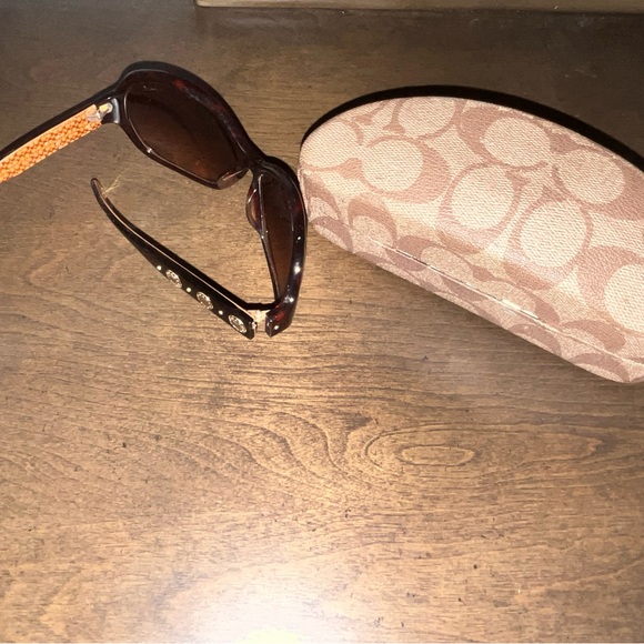 Coach Brown Sunglasses with Signature Monogram - Picture 2 of 2
